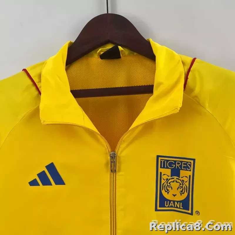 2023/2024 Tigres Jersey Windbreaker yellow Soccer Jersey 1:1 Thai Quality - detail