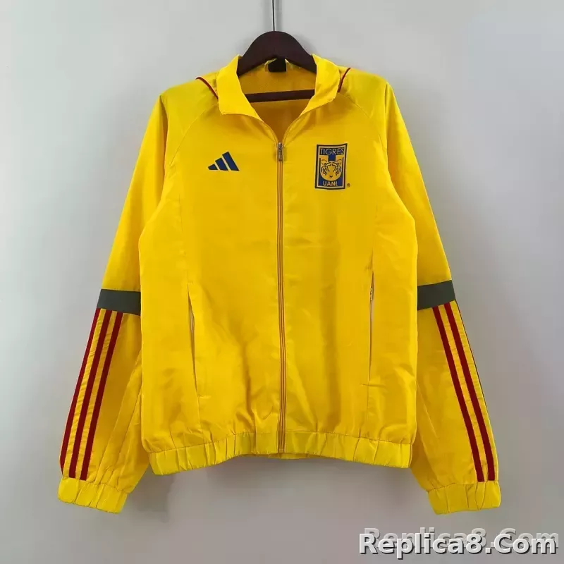 2023/2024 Tigres Jersey Windbreaker yellow Soccer Jersey 1:1 Thai Quality - detail