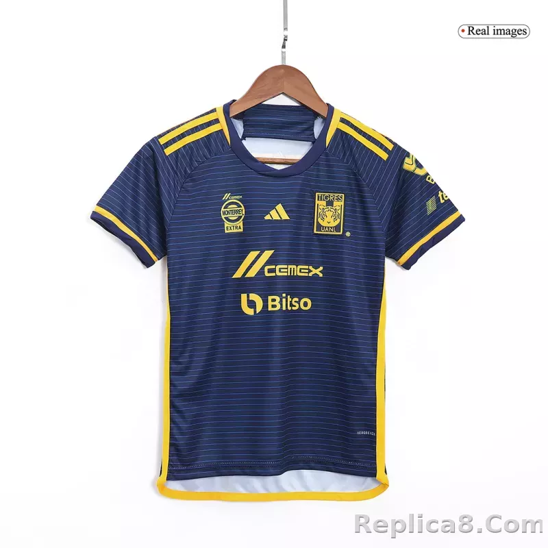 23-24 Tigres UANL  Away Kids Kit Jersey+Shorts - detail