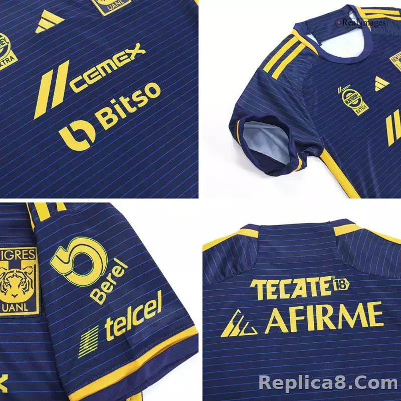 23-24 Tigres UANL  Away Kids Kit Jersey+Shorts - detail