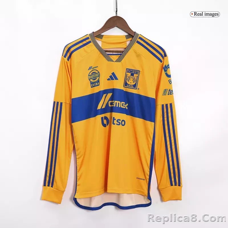 23-24 Tigres UANL  Home Jersey Long Sleeve