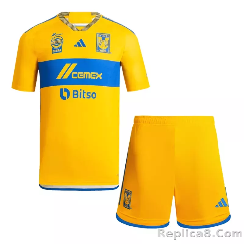 23-24 Tigres UANL  Home Kit Jersey+Shorts