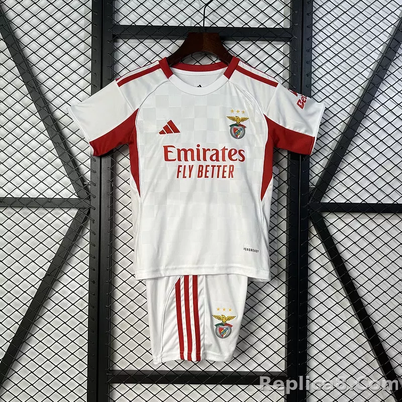 25-26 Benfica Second Away Football Kids Kit Jersey+Shorts
