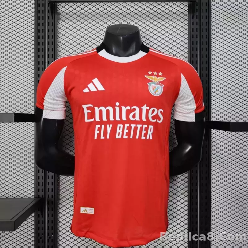 25-26 Benfica Home Football Jersey Player Version