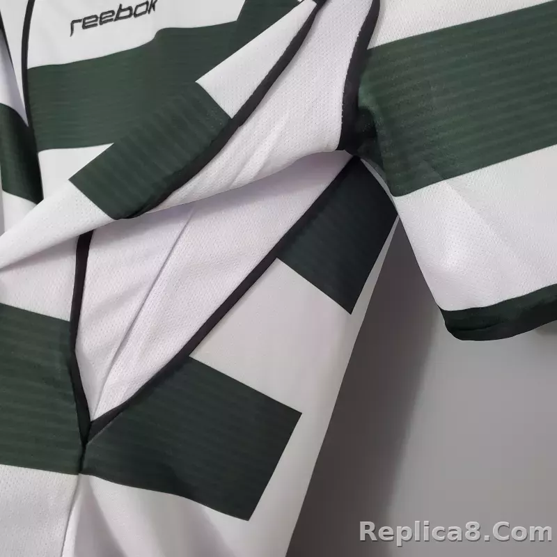 C.RONALDO #28 Sporting CP Home Retro Jersey 2002/03 - detail