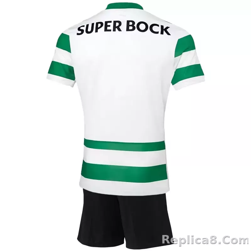 25-26 Sporting CP  Home Soccer Kids Kit Jersey+Shorts - detail