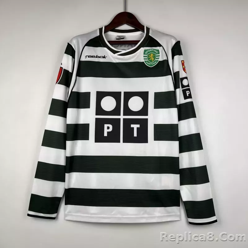 2001/03 Sporting CP  Home Retro Jersey Long Sleeve
