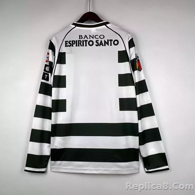 2001/03 Sporting CP  Home Retro Jersey Long Sleeve - detail