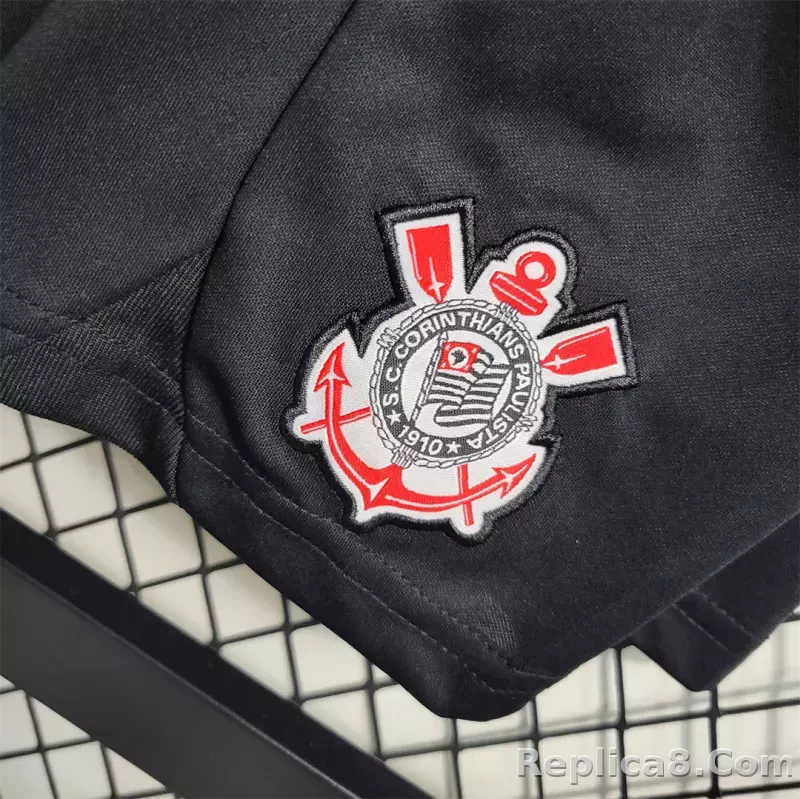 23-24 Corinthians  Away Kids Kit Jersey+Shorts - detail