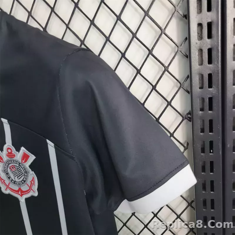 23-24 Corinthians  Away Kids Kit Jersey+Shorts - detail