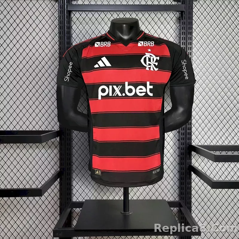 25-26 CR Flamengo Home Soccer Jersey Player Version