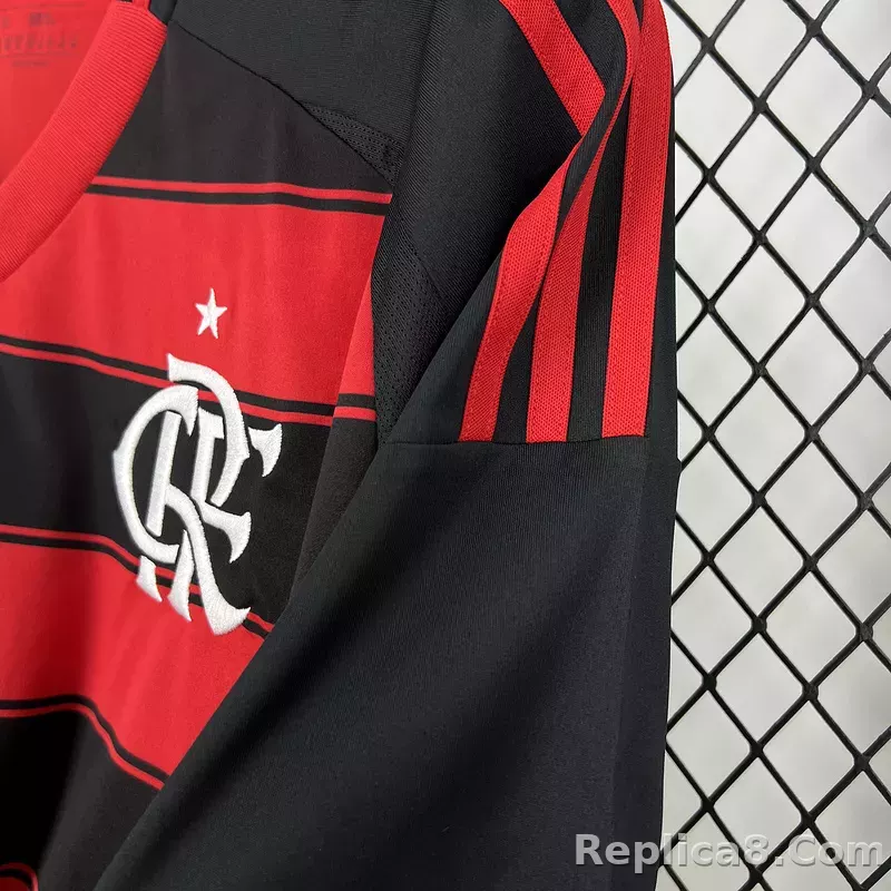 25-26 CR Flamengo Home Soccer Jersey - detail