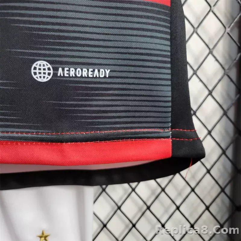 23-24 CR Flamengo Home Jersey Kids Kit Jersey+Shorts - detail