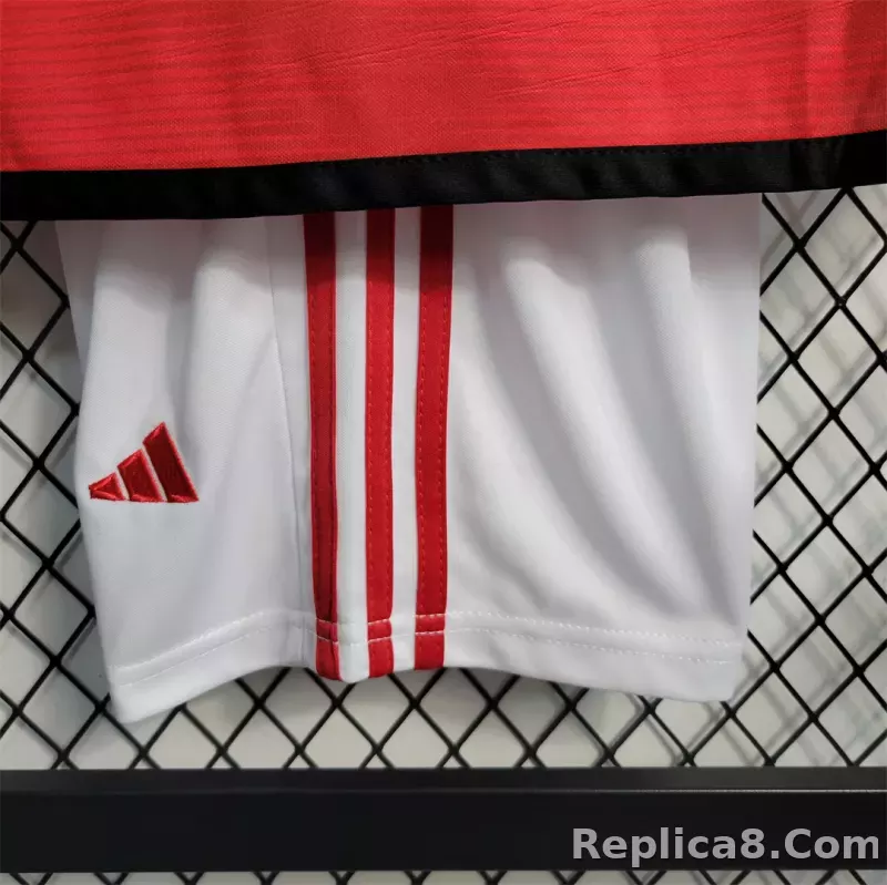 23-24 CR Flamengo Home Jersey Kids Kit Jersey+Shorts - detail