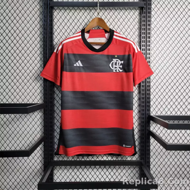 23-24 CR Flamengo Home Jersey Fan Edition