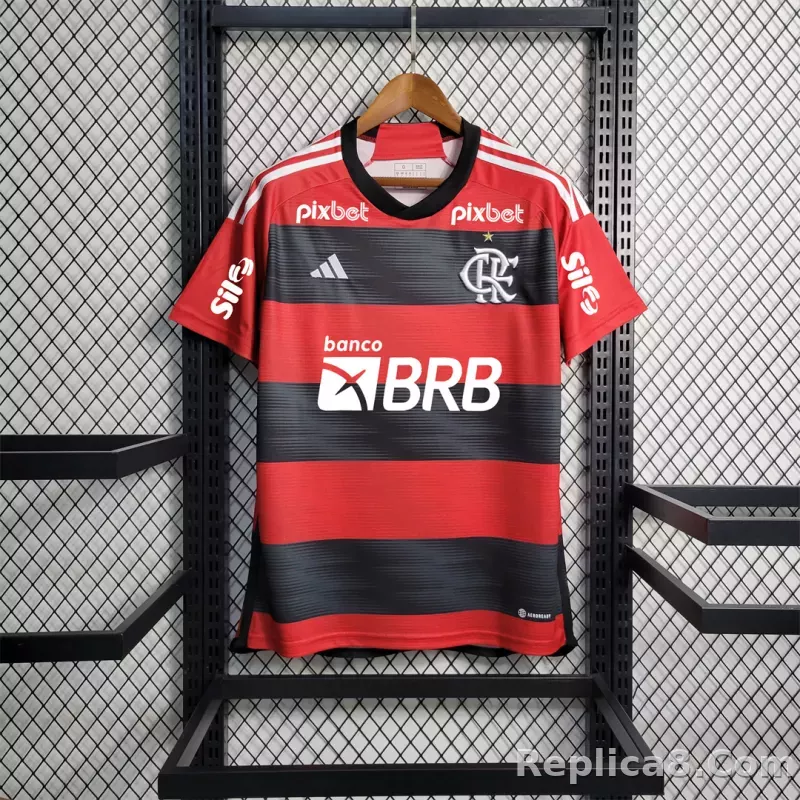 23-24 CR Flamengo Home Jersey Fan Edition - detail