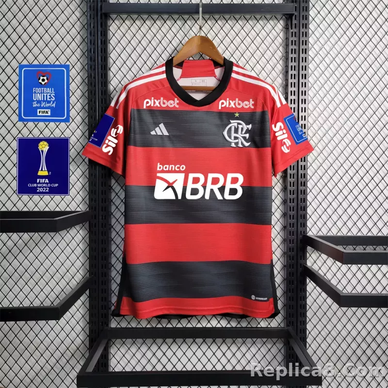 23-24 CR Flamengo Home Jersey Fan Edition - detail