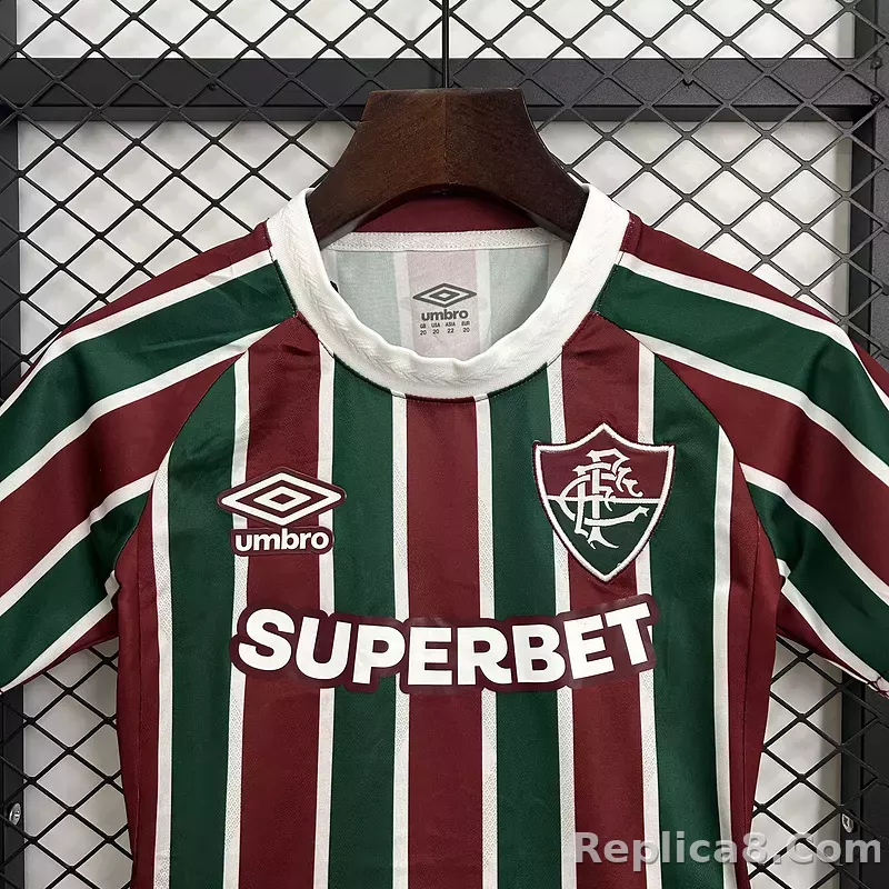 25-26 Fluminense FC Home Kids Kit Jersey+Shorts - detail