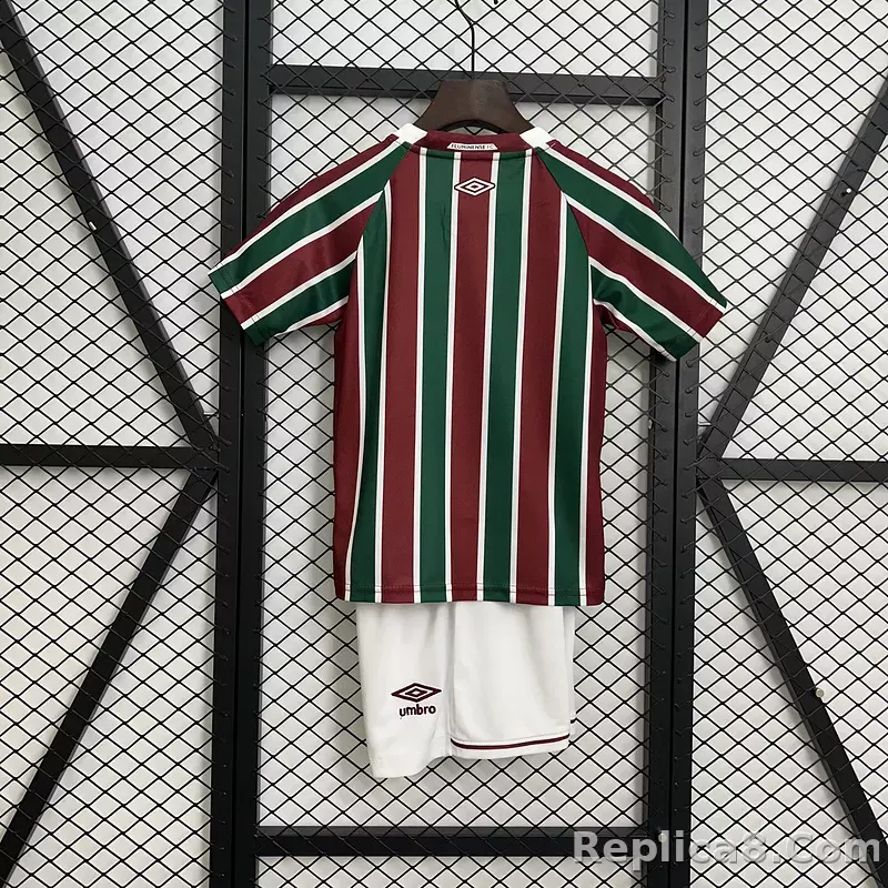 25-26 Fluminense FC Home Kids Kit Jersey+Shorts - detail