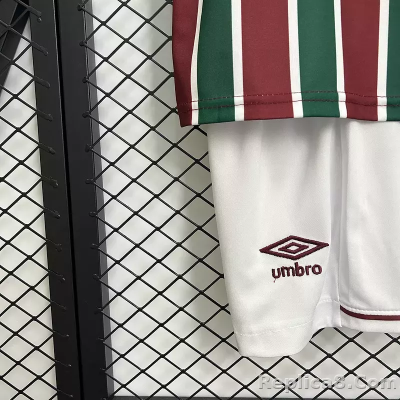25-26 Fluminense FC Home Kids Kit Jersey+Shorts - detail