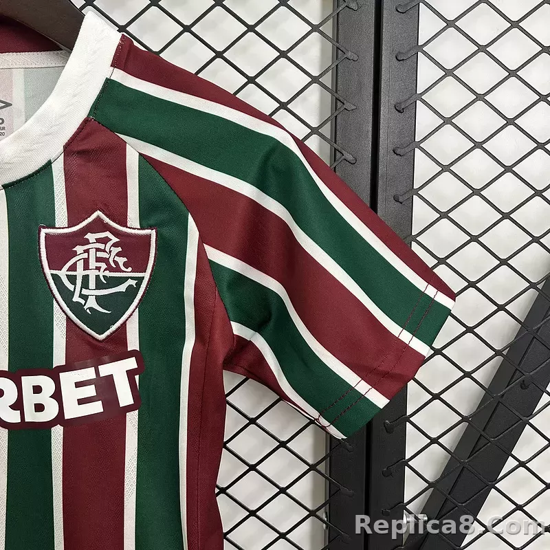 25-26 Fluminense FC Home Kids Kit Jersey+Shorts - detail