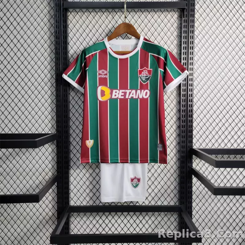 23-24 Fluminense FC Home Kids Kit Jersey+Shorts