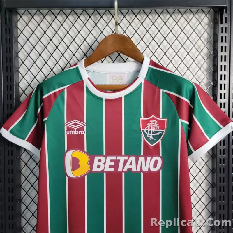 23-24 Fluminense FC Home Kids Kit Jersey+Shorts - detail
