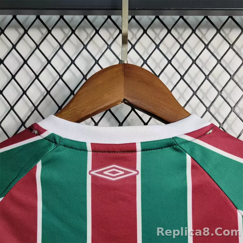 23-24 Fluminense FC Home Kids Kit Jersey+Shorts - detail
