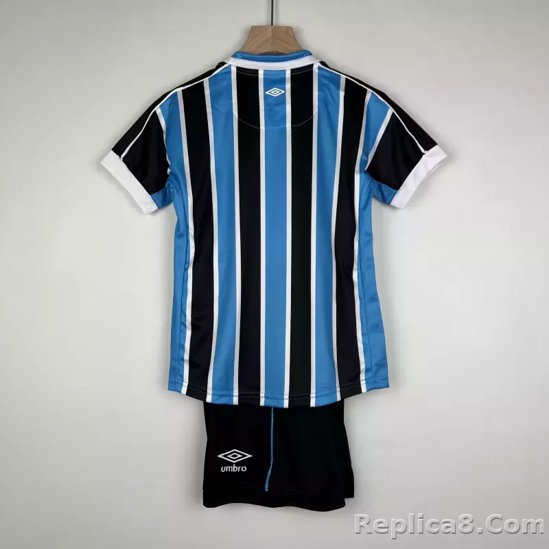 23-24 Grêmio FBPA Home Kids Kit Jersey+Shorts - detail