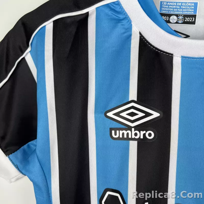 23-24 Grêmio FBPA Home Kids Kit Jersey+Shorts - detail