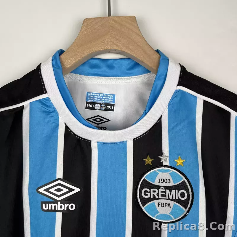 23-24 Grêmio FBPA Home Kids Kit Jersey+Shorts - detail