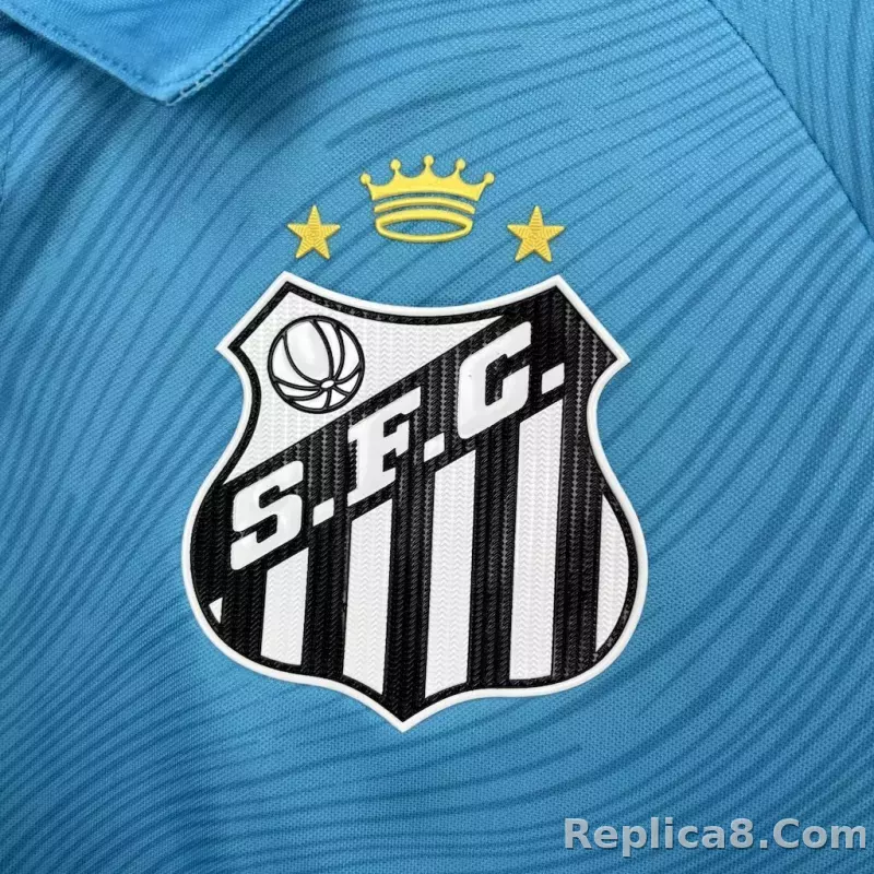 25-26 Santos FC Second Away Soccer Jersey with All Sponsors - detail
