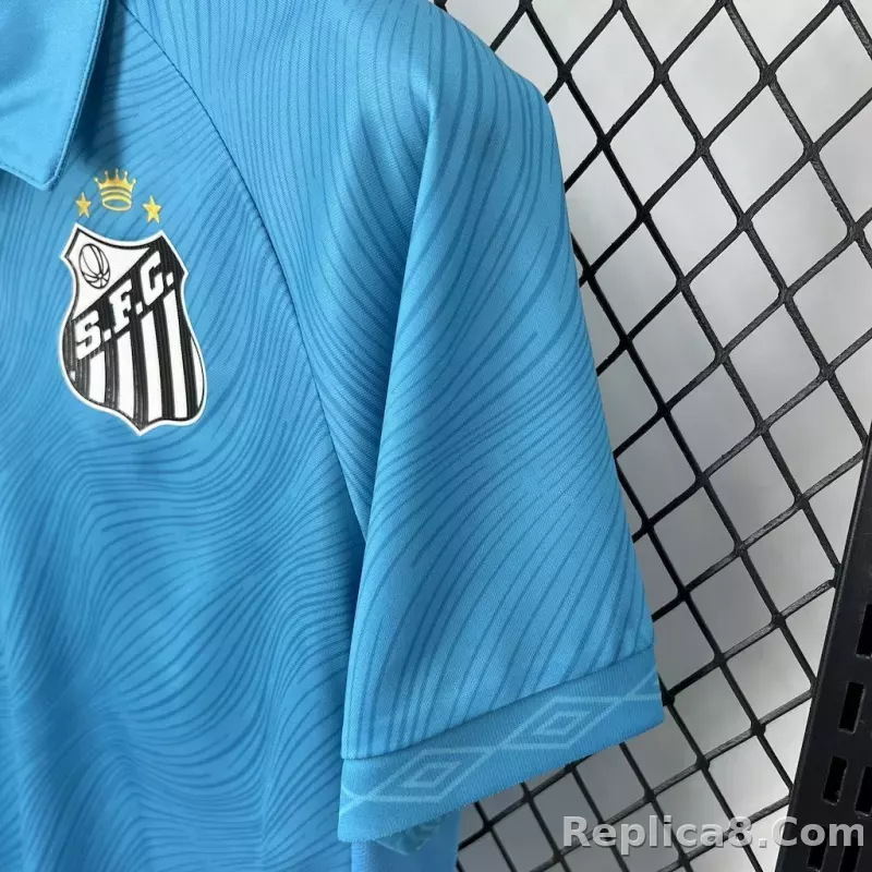25-26 Santos FC Second Away Soccer Jersey with All Sponsors - detail