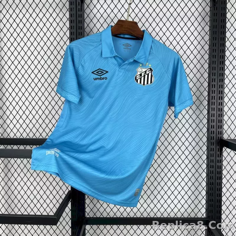 25-26 Santos FC Second Away Soccer Jersey with All Sponsors - detail
