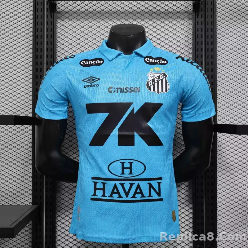 25-26 Santos FC Second Away Soccer Jersey with All Sponsors Player Version