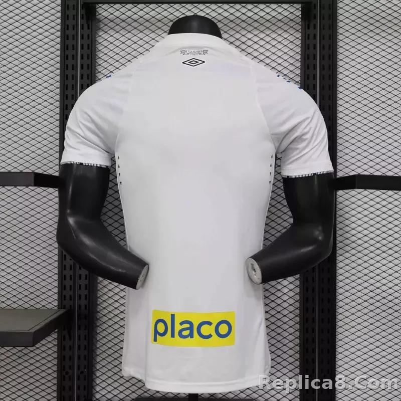 24-25 Santos FC Home Soccer Jersey with All Sponsors Player Version - detail