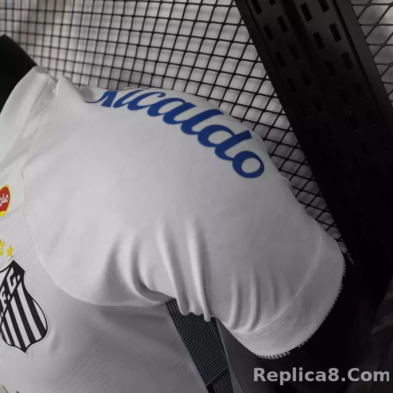 24-25 Santos FC Home Soccer Jersey with All Sponsors Player Version - detail