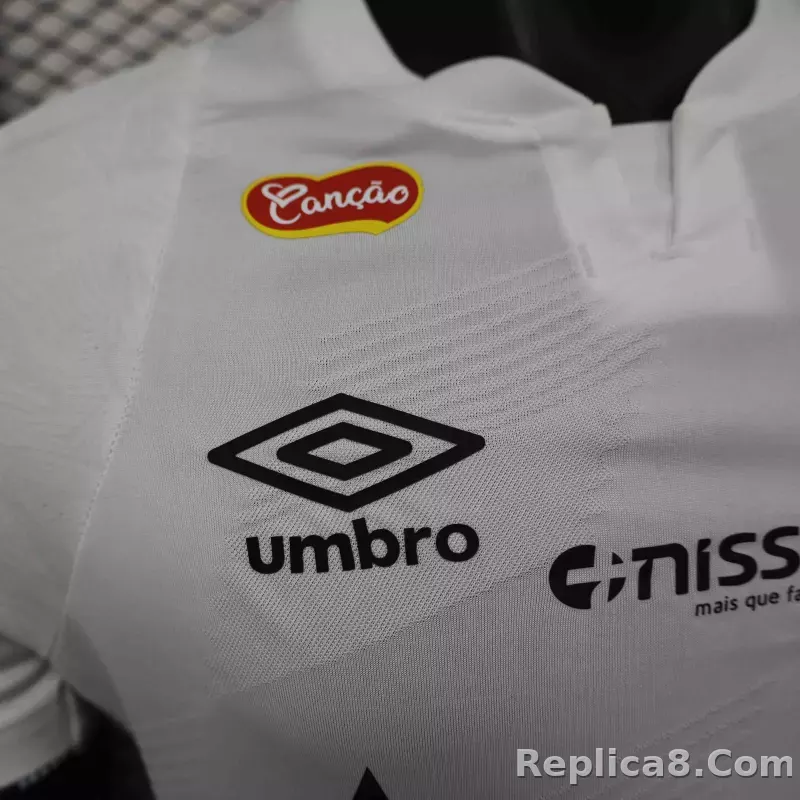 24-25 Santos FC Home Soccer Jersey with All Sponsors Player Version - detail
