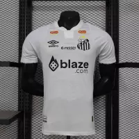 24-25 Santos FC Home Soccer Jersey with All Sponsors Player Version - view 1