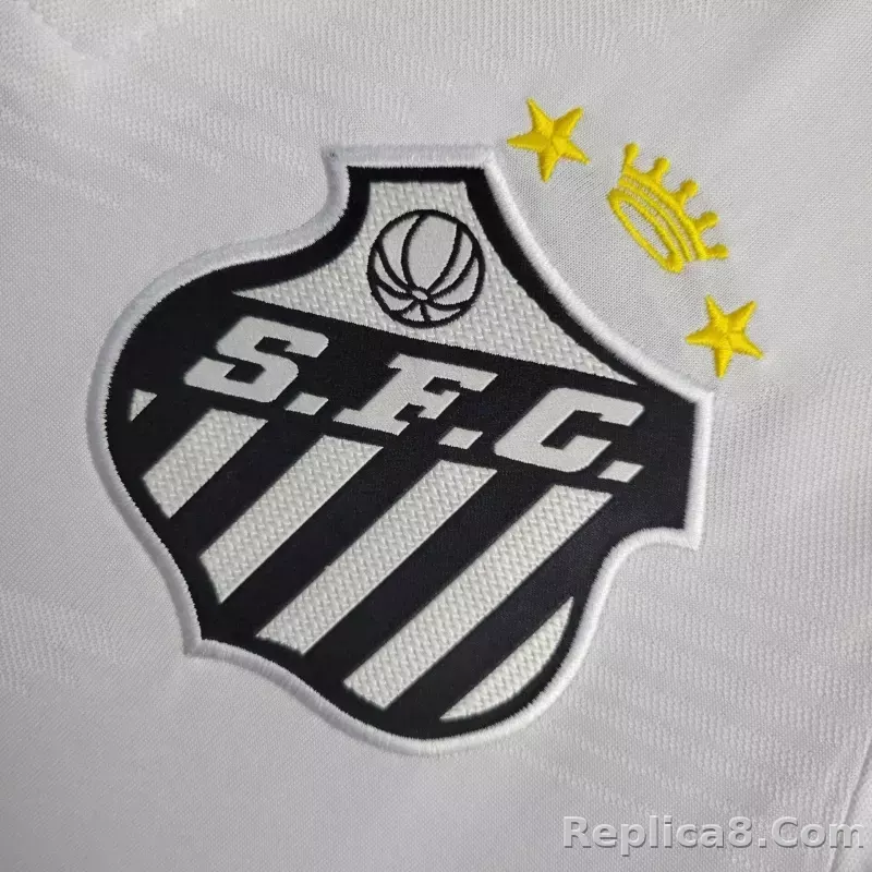 24-25 Santos FC Home Soccer Jersey with All Sponsors - detail