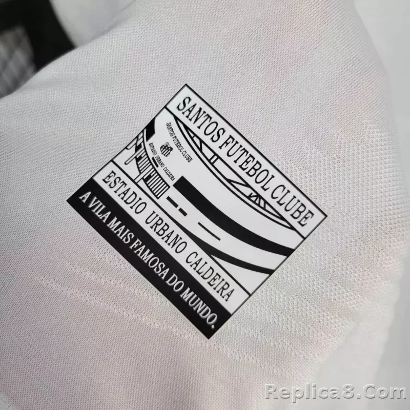 24-25 Santos FC Home Soccer Jersey with All Sponsors - detail