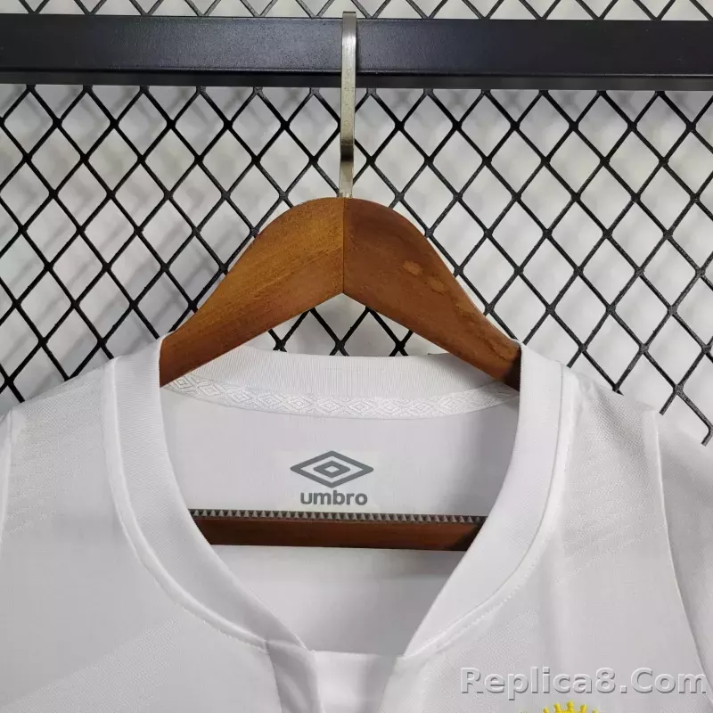 24-25 Santos FC Home Soccer Jersey with All Sponsors - detail
