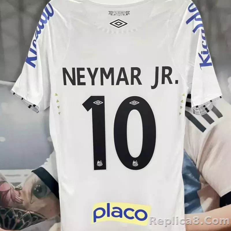 24-25 Santos FC Home Soccer Jersey with All Sponsors - detail