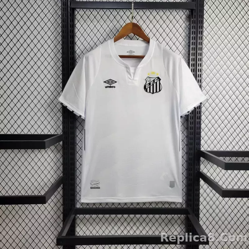 24-25 Santos FC Home Soccer Jersey with All Sponsors - detail