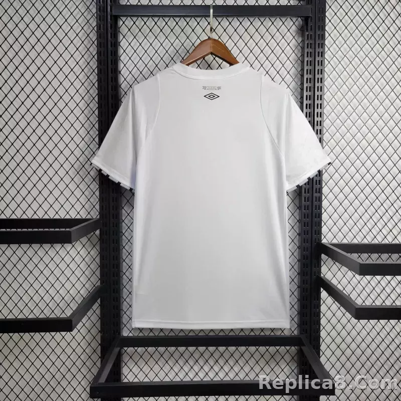 24-25 Santos FC Home Soccer Jersey with All Sponsors - detail