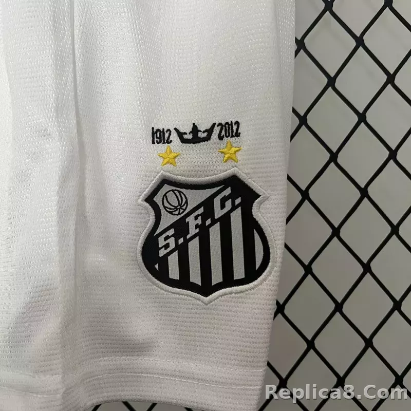 2011/12 Santos FC Home Retro Kids Kit Jersey+Shorts - detail