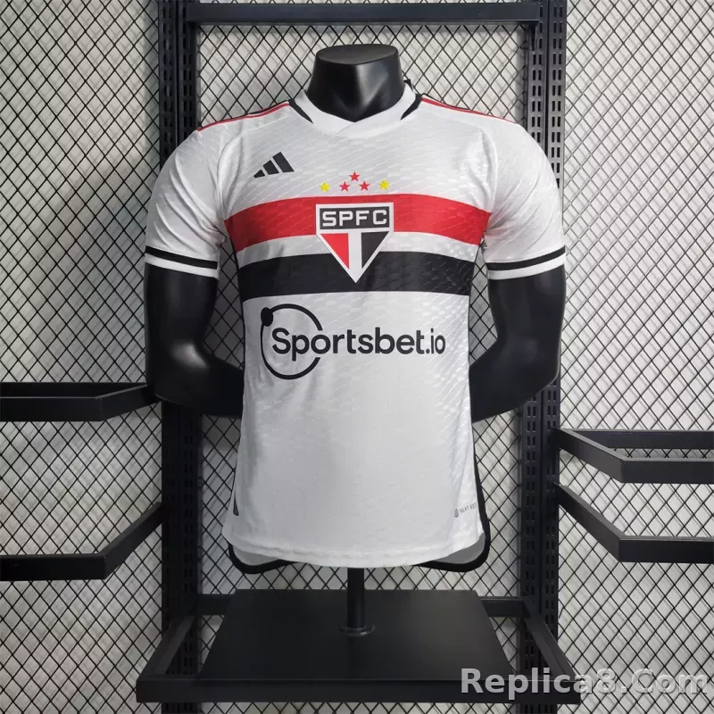 23-24 Sao Paulo FC Home Soccer Jersey Player Edition