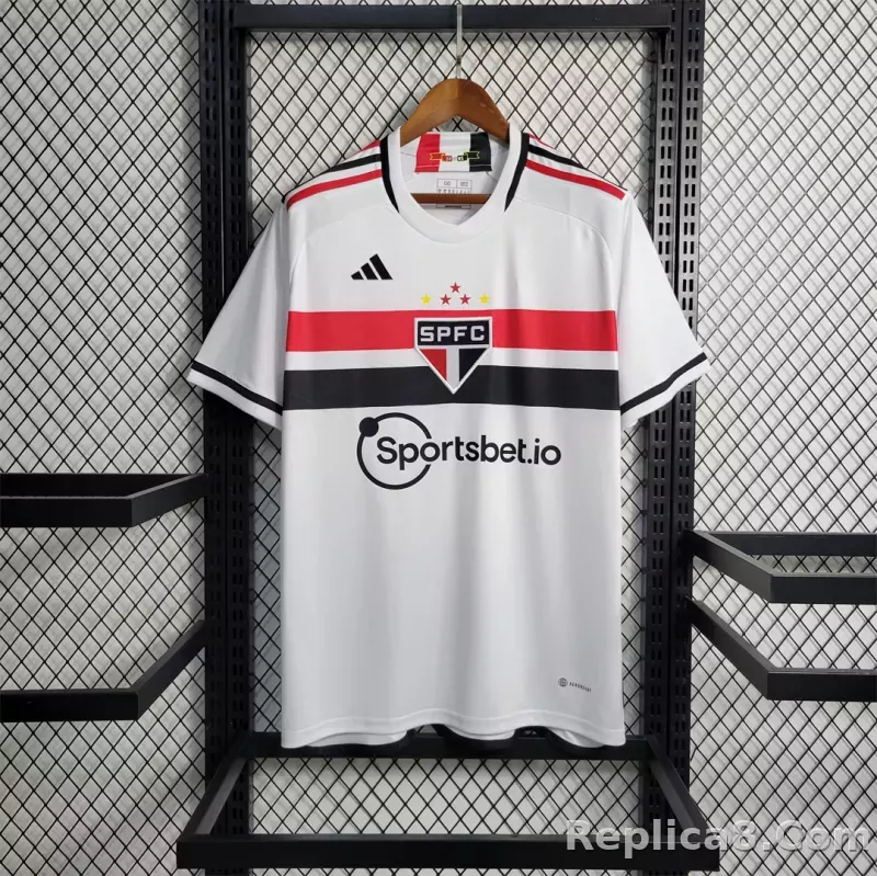 23-24 Sao Paulo FC Home Soccer Jersey
