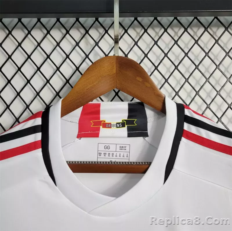 23-24 Sao Paulo FC Home Soccer Jersey - detail