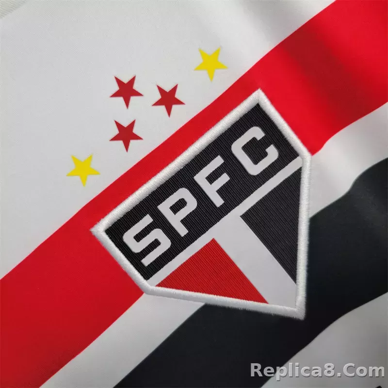 23-24 Sao Paulo FC Home Soccer Jersey - detail